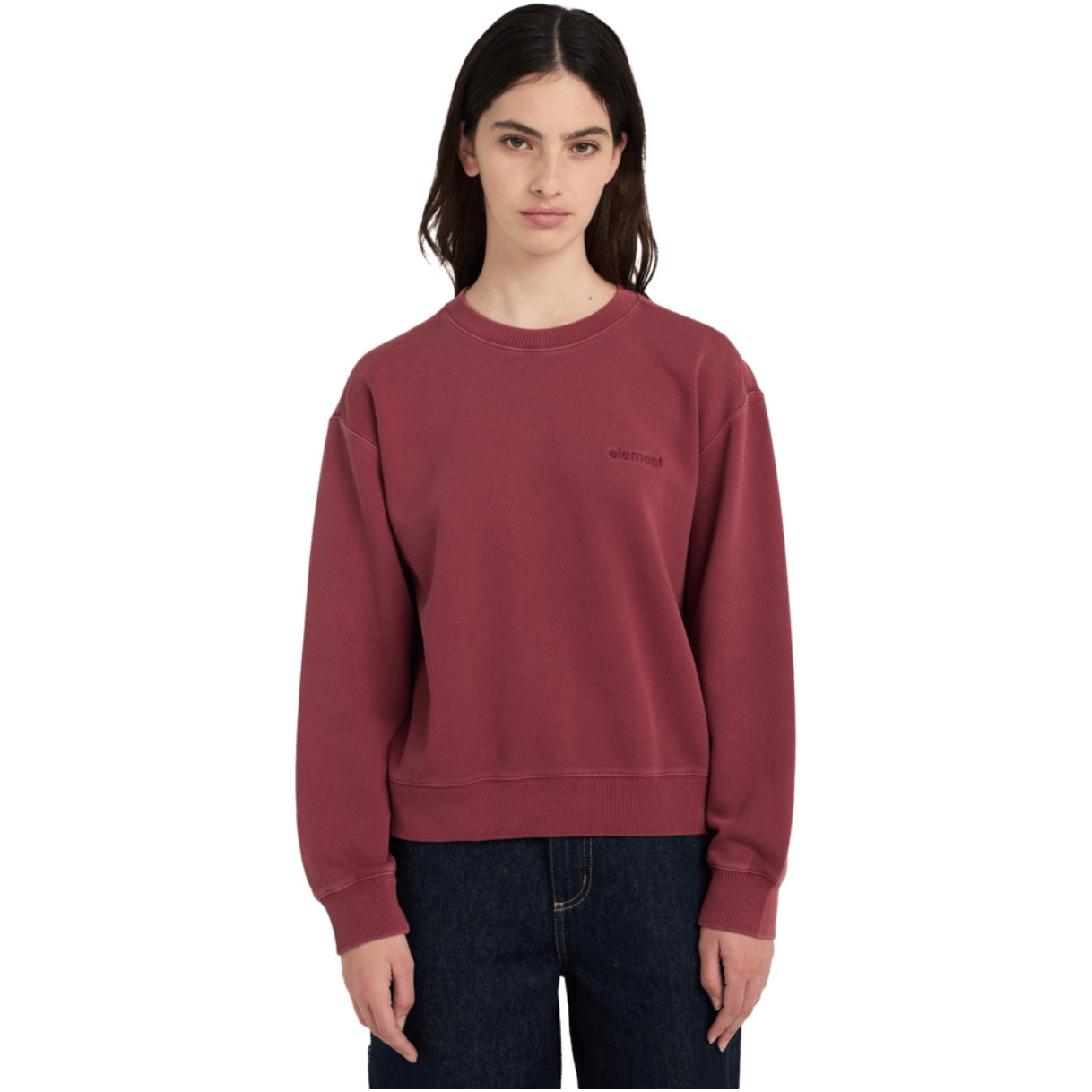 2026 Element Femmes Sweatshirt En Pigment Bas De Casse ELJFT00120 - Nocturne